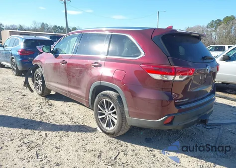 2018 Toyota Highlander Xle из США, поврежденный, VIN 5TDKZRFH1JS276685